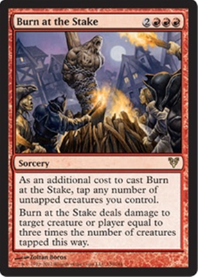 MTG BURN AT THE STAKE